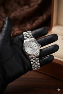 Rolex Pure Silver Stainless Steel Watch – Premium Design