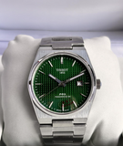 Tissot PRX Silver Stainless Steel Green Dial Quartz Unisex Watch