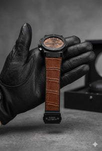 Hublot Luxury Brown Dial Men’s Watch with Premium Leather Strap – Stylish & Elegant Wrist Watch