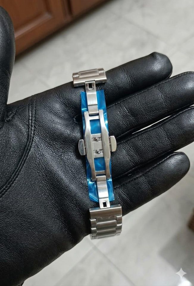 Tissot PRX Silver Stainless Steel Light Blue Dial Quartz Unisex Watch
