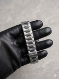 Patek Philippe Premium Silver Stainless Steel Men’s Watch with Black Dial – Luxury Square Design Wrist Watch